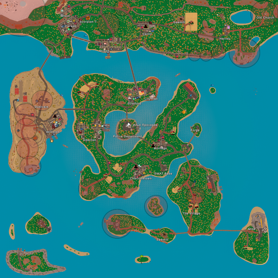 Красные зоны для ПВП